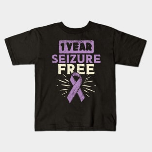 1 Year Seizure Free Kids T-Shirt